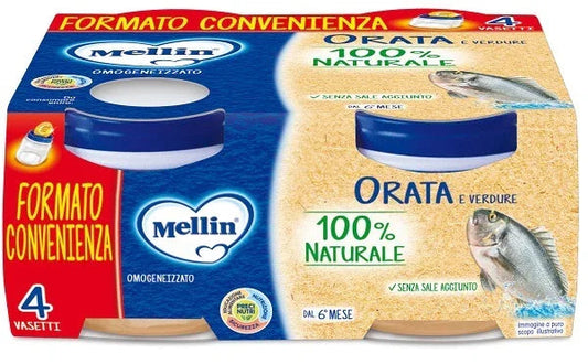 MELLIN OMOGENEIZZATO ORATA 4X80 G - Farmaspeed