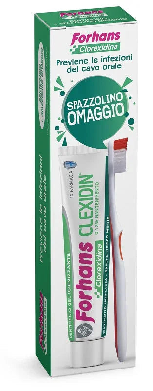 FORHANS DENTIFRICIO CLEXIDIN + SPAZZOLINO - Farmaspeed