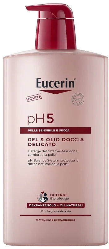 EUCERIN GEL & OLIO DOCCIA DELICATO 1 LITRO - Farmaspeed