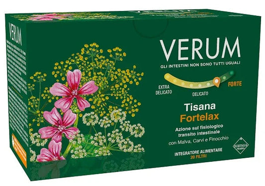 VERUM FORTELAX TISANA 20 FILTRI NEW - Farmaspeed