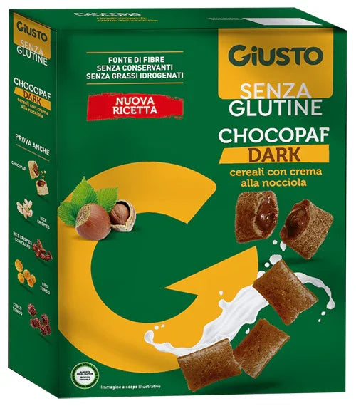 GIUSTO SENZA GLUTINE CHOCOPAF DARK 250 G - Farmaspeed