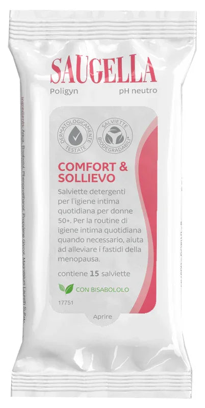 SAUGELLA POLIGYN SALVIETTINE 15 PEZZI - Farmaspeed