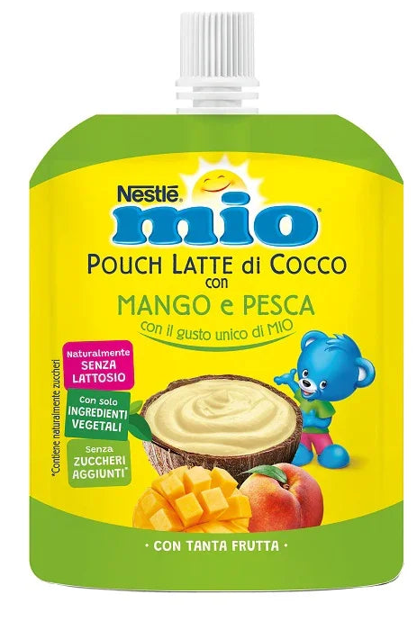 MIO POUCH LATTE DI COCCO CON MANGO E PESCA 90 G - Farmaspeed