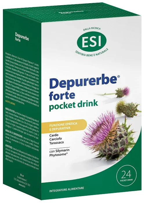ESI DEPURERBE FORTE POCKET DRINK 24 PEZZI 20 ML - Farmaspeed