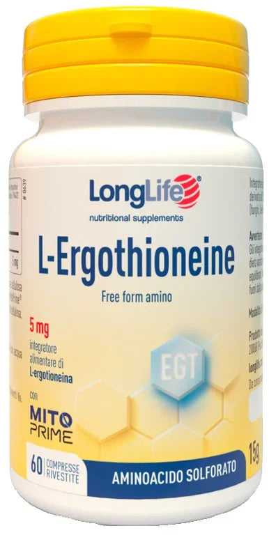 LONGLIFE L-ERGOTHIONEINE 60 COMPRESSE - Farmaspeed