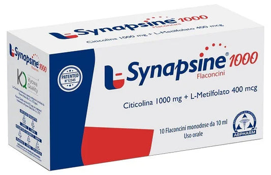 L SYNAPSINE 1000 CITICOLINA 1000 10 FLACONCINI 10 ML - Farmaspeed