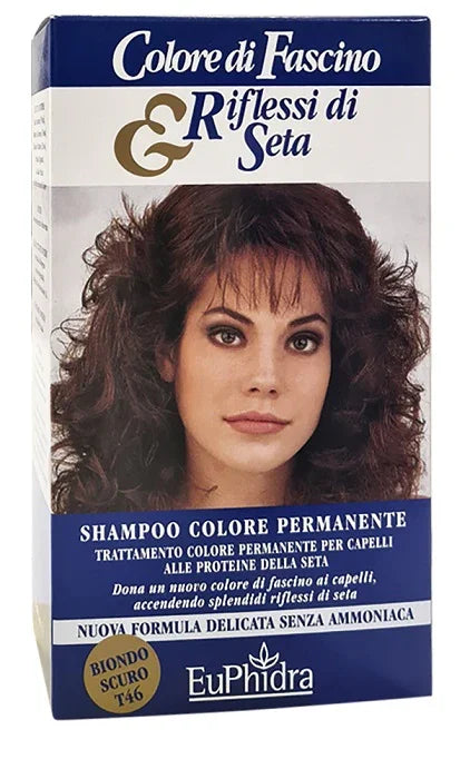 EUPHIDRA COLORE DI FASCINO & RIFLESSI DI SETA SHAMPOO COLORE PERMANENTE 46 BIONDO SCURO 120 ML - Farmaspeed