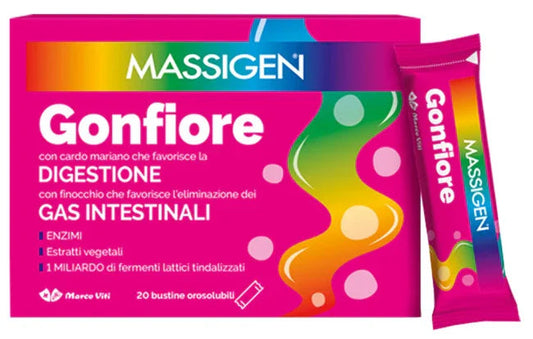 MASSIGEN GONFIORE 20 BUSTINE OROSOLUBILI - Farmaspeed