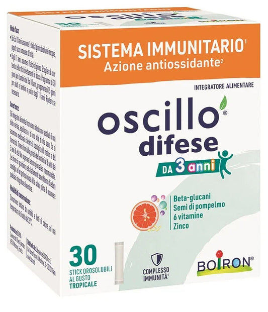 OSCILLO DIFESE 3+ 30 STICK OROSOLUBILI - Farmaspeed