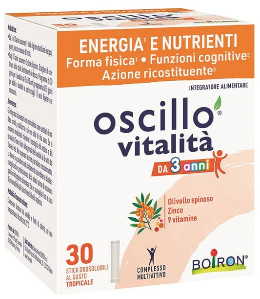 OSCILLO VITALITA' 3+ 30 STICK OROSOLUBILI - Farmaspeed
