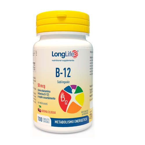 LONGLIFE B12 50MCG SUBLINGUALE 100 TAVOLETTE