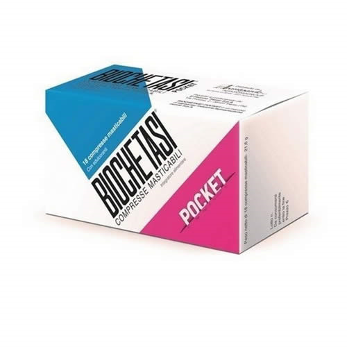 BIOCHETASI POCKET DIGESTIV 18 COMPRESSE MASTICABILI