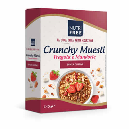 NUTRIFREE CRUNCHY MUESLI FRAGOLE E MANDORLE 340 G