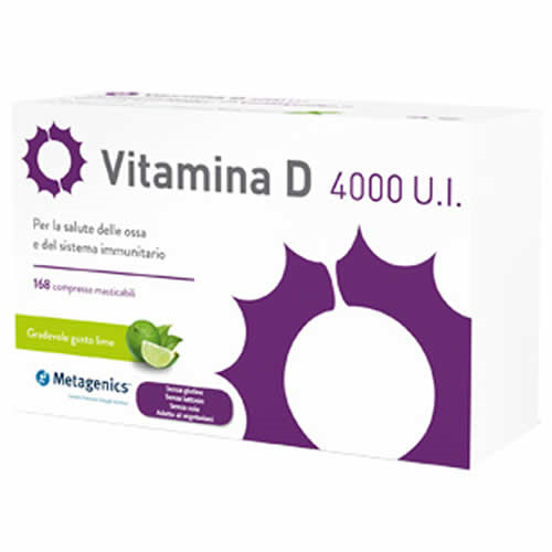 VITAMINA D 4000UI 168 COMPRESSE MASTICABILI