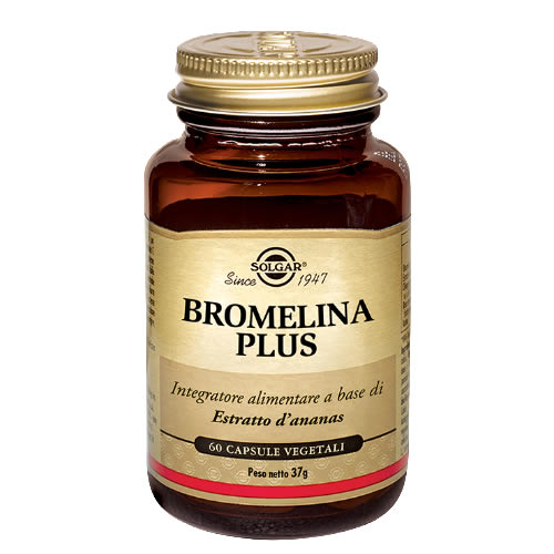 BROMELINA PLUS SOLGAR 60 CAPSULE