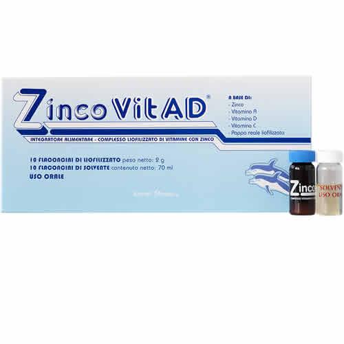 ZINCO VIT A D 10 FLACONCINI + 10 FLACONCINI - Farmaspeed