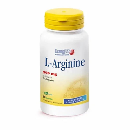 LONGLIFE L-ARGININE 60 TAVOLETTE RIVESTITE DA 900 MG - Farmaspeed