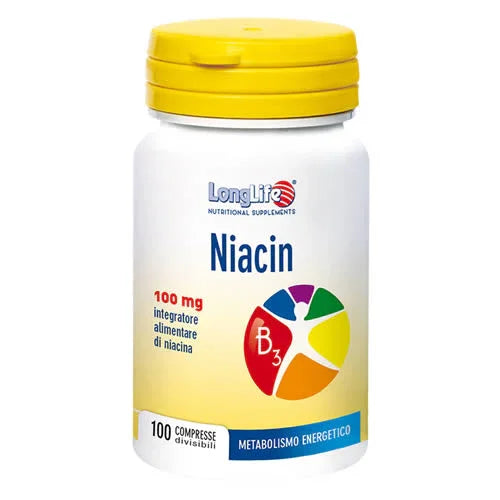 LONGLIFE NIACIN 100 MG 100 COMPRESSE DIVISIBILI - Farmaspeed