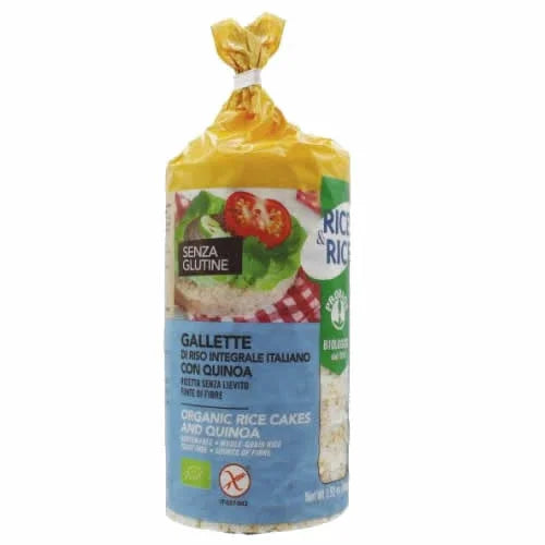 RICE&RICE GALLETTE DI RISO CON QUINOA 100 G SENZA LIEVITO - Farmaspeed