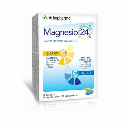 ARKOMAG MAGNESIO 24 GIORNO&NOTTE 60 CAPSULE - Farmaspeed