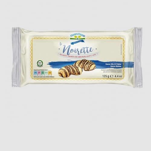 HAPPY FARM LE NOIRETTE CAFFE' RICOPERTO DI CIOCCOLATO 125 G - Farmaspeed