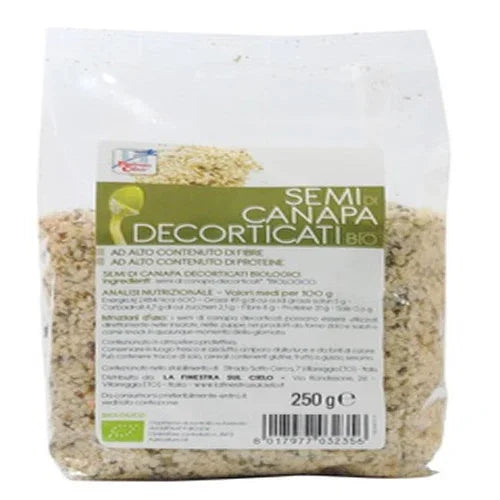 FSC SEMI DI CANAPA DECORTICATI BIO AD ALTO CONTENUTO DI FIBRA 250 G - Farmaspeed