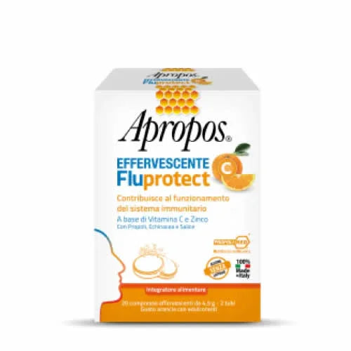 APROPOS FLUPROTECT EFFERVESCENTE C 20 COMPRESSE - Farmaspeed