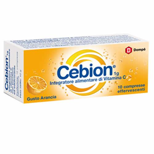 CEBION EFFERVESCENTI VITAMINA C ARANCIA 10 COMPRESSE - Farmaspeed