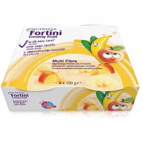 FORTINI CREAMY FRUIT MULTI FIBRE FRUTTI GIALLI 4X100 G - Farmaspeed