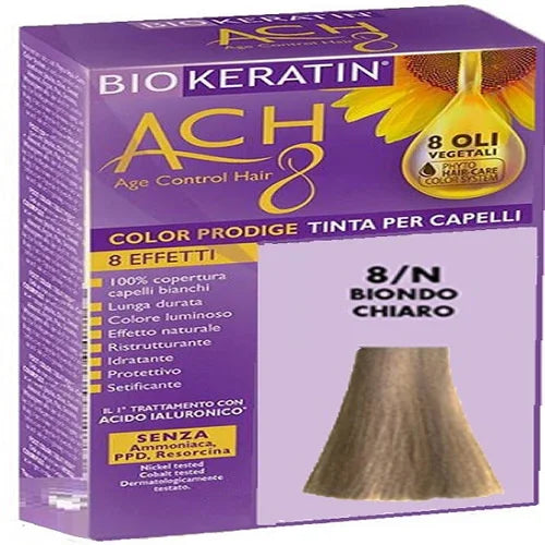 BIOKERATIN ACH8 COLOR PRODIGE 8/N BIONDO CHIARO - Farmaspeed