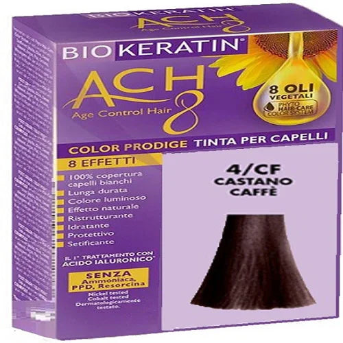BIOKERATIN ACH8 COLOR PRODIGE 4/CF CASTANO CAFFE' - Farmaspeed