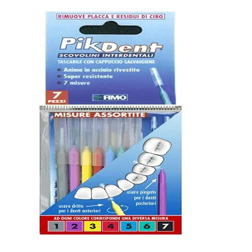 PIKDENT STUZZICOLINO 1 BUSTINA CON 7 MISURE ASSORTITE - Farmaspeed