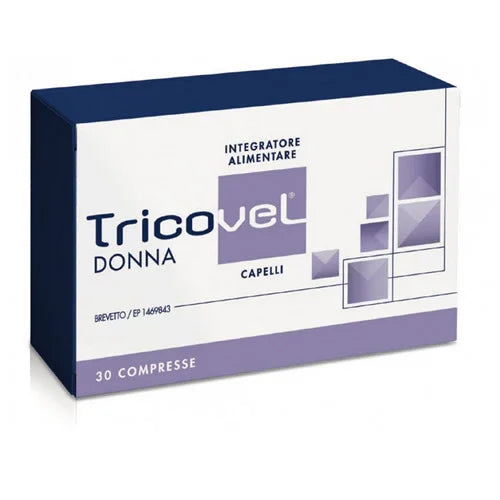 TRICOVEL DONNA INTEGRATORE ALIMENTARE CON NUTRIENTI SPECIFICI PER CAPELLI 30 COMPRESSE - Farmaspeed
