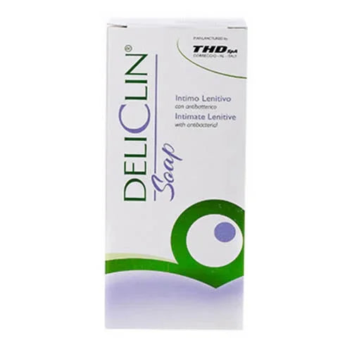 DELICLIN SOAP DETERGENTE INTIMO LENITIVO CON ANTIBATTERICO 200 ML - Farmaspeed