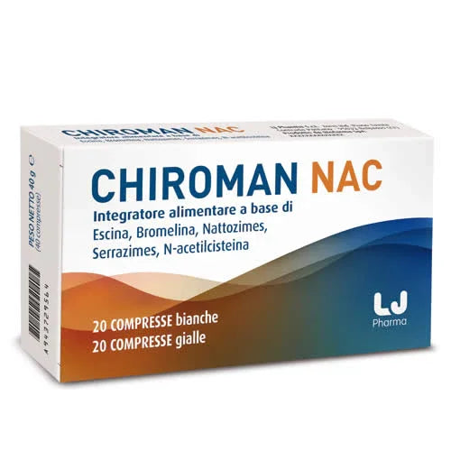 CHIROMAN NAC 20 COMPRESSE BIANCHE + 20 COMPRESSE GIALLE - Farmaspeed