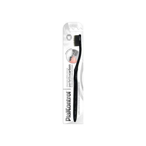 PLAKKONTROL PERFETTO CARBON SPAZZOLINO MANUALE BLISTER 1 PEZZO - Farmaspeed