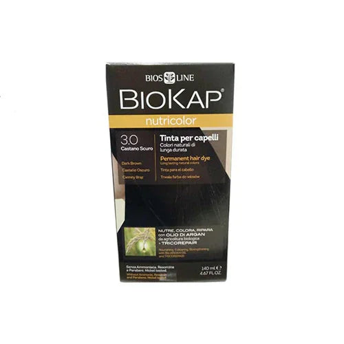 BIOKAP NUTRICOLOR 3,0 NEW CASTANO SCURO TINTA TUBO + FLACONE - Farmaspeed