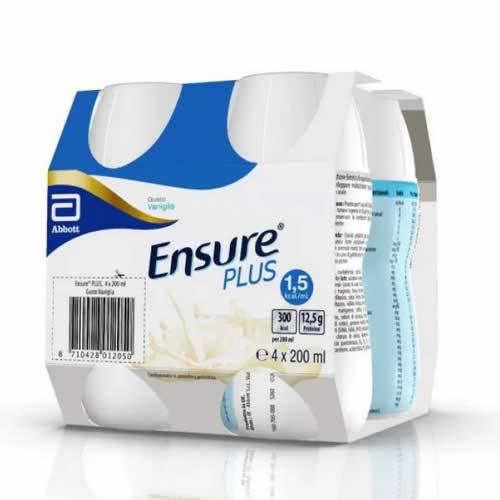 ENSURE PLUS VANIGLIA 4 BOTTIGLIE DA 200 ML - Farmaspeed