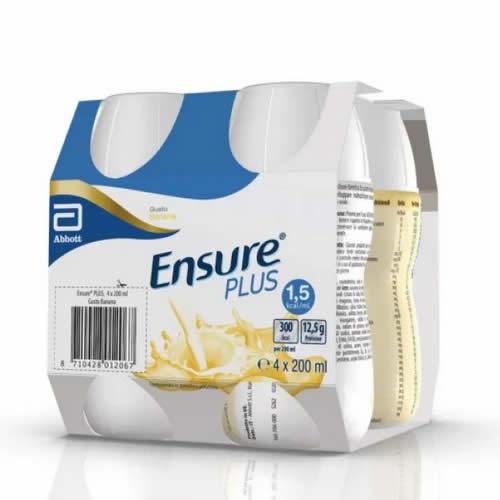 ENSURE PLUS BANANA 4 BOTTIGLIE DA 200 ML - Farmaspeed
