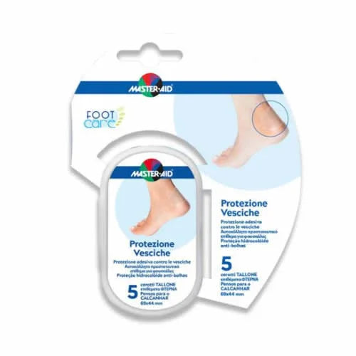 IDROCOLLOIDE MASTER-AID FOOTCARE VESCICHE TALLONE 69X44 MM 5 PEZZI A1 - Farmaspeed
