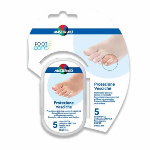 IDROCOLLOIDE MASTER-AID FOOTCARE VESCICHE DITA 60X20 MM 5 PEZZI A2 - Farmaspeed