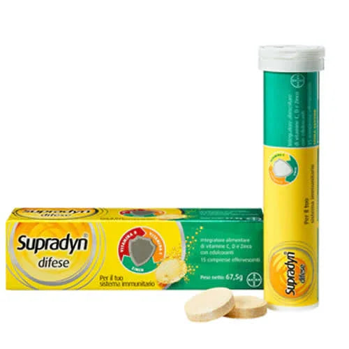 SUPRADYN DIFESE 15 COMPRESSE EFFERVESCENTI - Farmaspeed