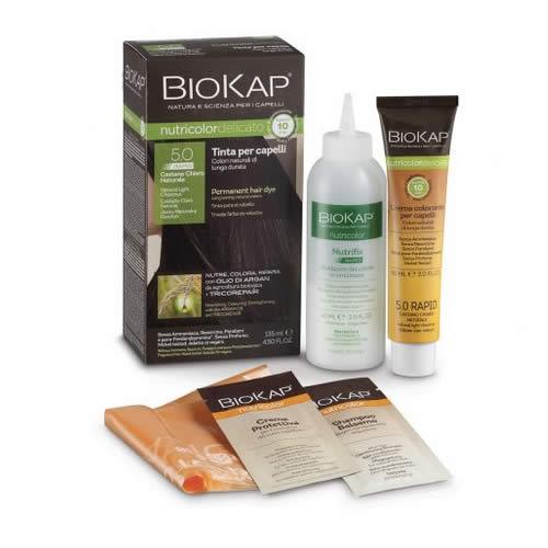 BIOS LINE BIOKAP NUTRICOLOR DELICATO RAPID TINTA 4,00 CASTANO NATURALE 135 ML - Farmaspeed