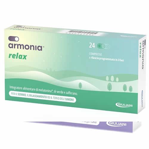 ARMONIA RELAX 1 MG A BASE DI MELATONINA 24 COMPRESSE - Farmaspeed