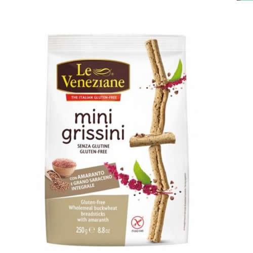 LE VENEZIANE MINIGRISSINI GRANO SARACENO INTEGRALE CON AMARANTO 250 G - Farmaspeed