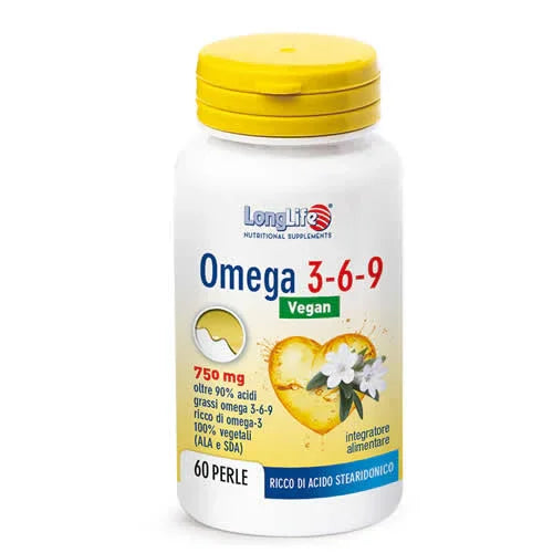 LONGLIFE OMEGA 3-6-9 VEGAN 750 MG 60 PERLE VEGETALI - Farmaspeed