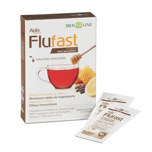 APIX PROPOLI FLUFAST RESPIRO BALSAMICO 9 BUSTE BIOSLINE - Farmaspeed