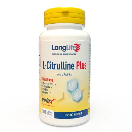 LONGLIFE L-CITRULLINE PLUS 100 CAPSULE VEGETALI - Farmaspeed