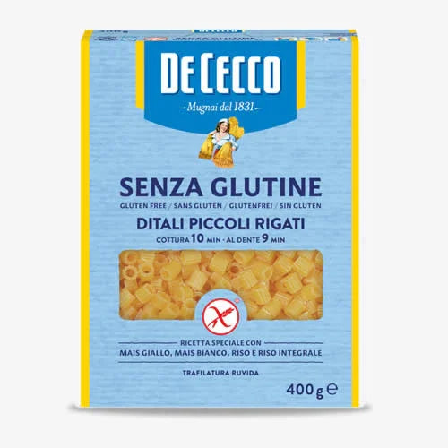 De Cecco Ditali Piccoli Rigati n° 69 - Senza Glutine 400 g - Farmaspeed