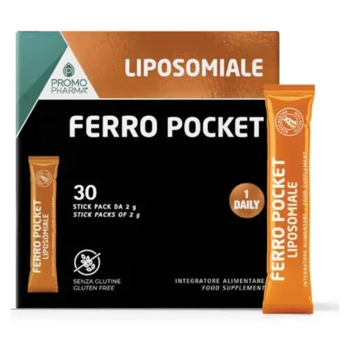 FERRO POCKET LIPOSOMIALE 30 STICK DA 2 G - Farmaspeed
